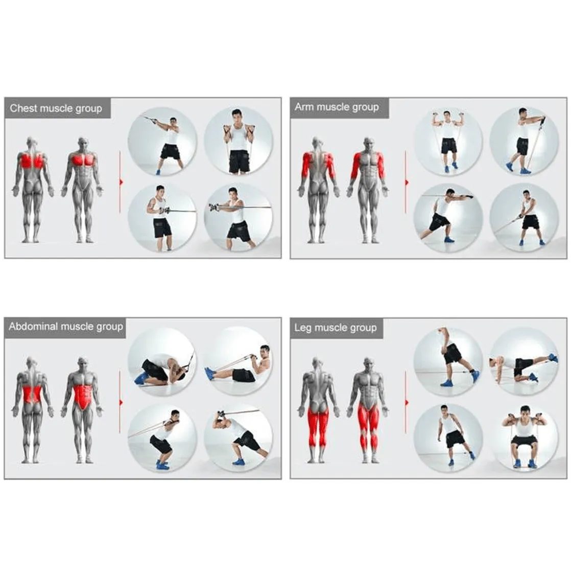 11pc Resistance Band Set