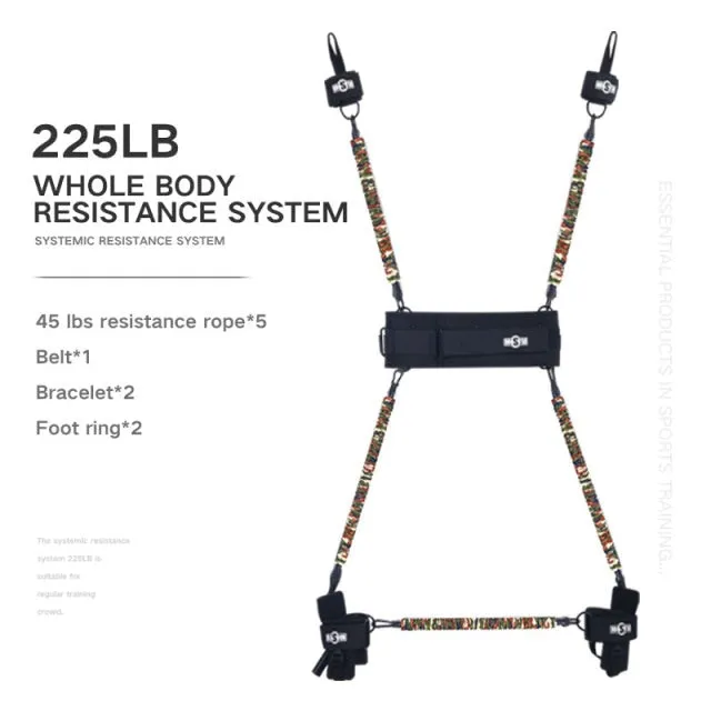 125lbs - 300lbs Full Body Resistance Band | Strength Resistance Training Belt Set For MMA Boxing