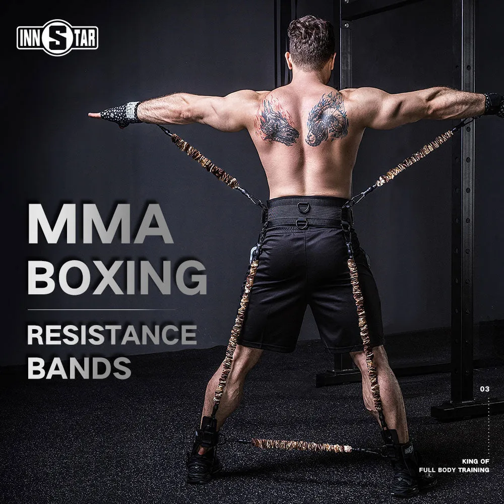 125lbs - 300lbs Full Body Resistance Band | Strength Resistance Training Belt Set For MMA Boxing
