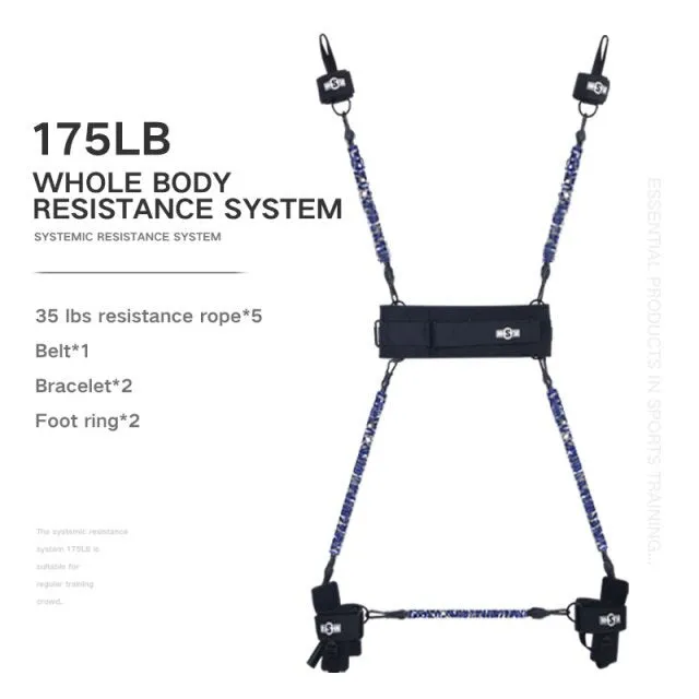 125lbs - 300lbs Full Body Resistance Band | Strength Resistance Training Belt Set For MMA Boxing