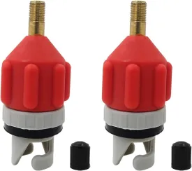 2 Pack Inflatable Boat Pump Valve Adapter SUP Air Paddle Board Kayaking Useful