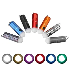 350LM Mini LED Camping Lantern - 14250 Battery - Keychain Flashlight