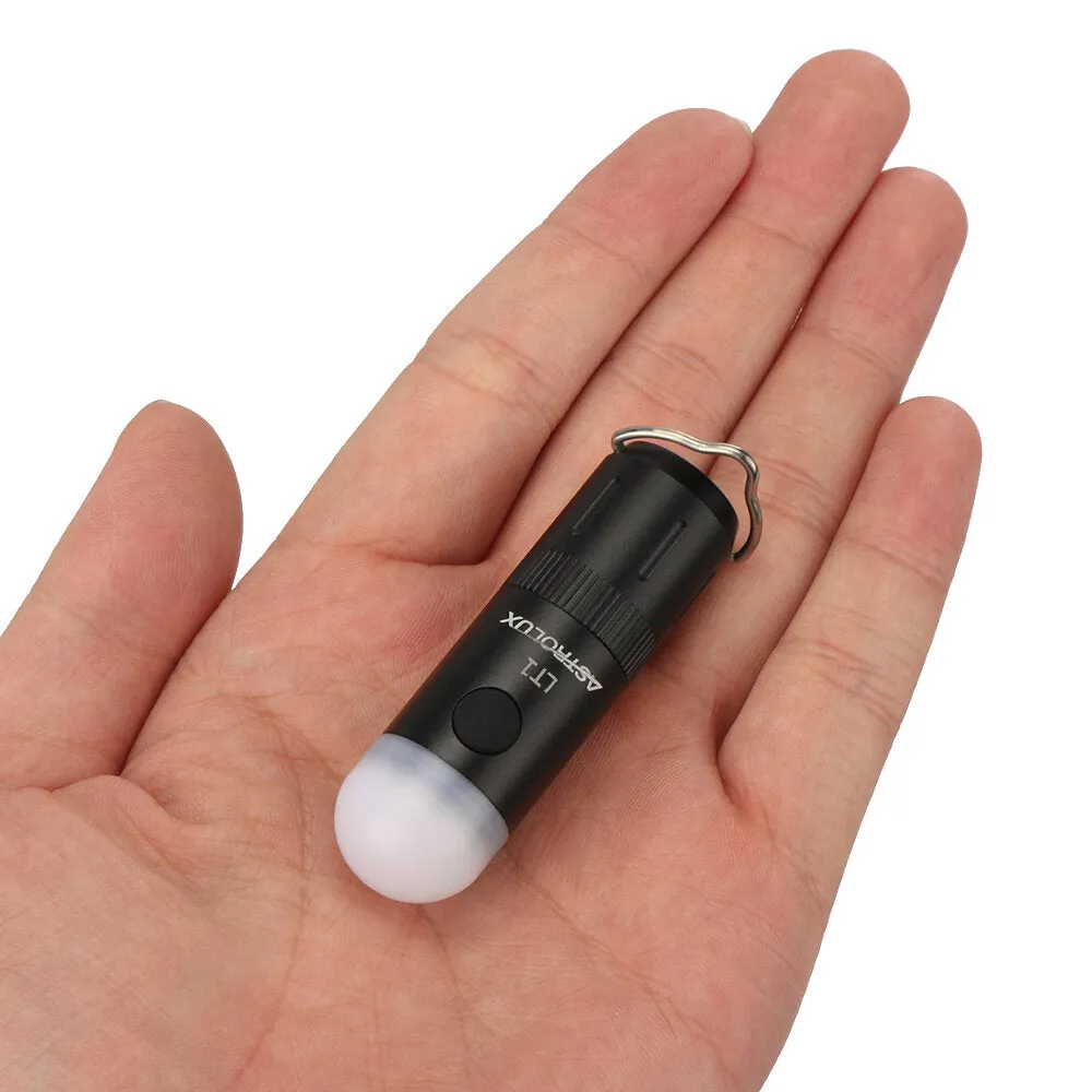 350LM Mini LED Camping Lantern - 14250 Battery - Keychain Flashlight