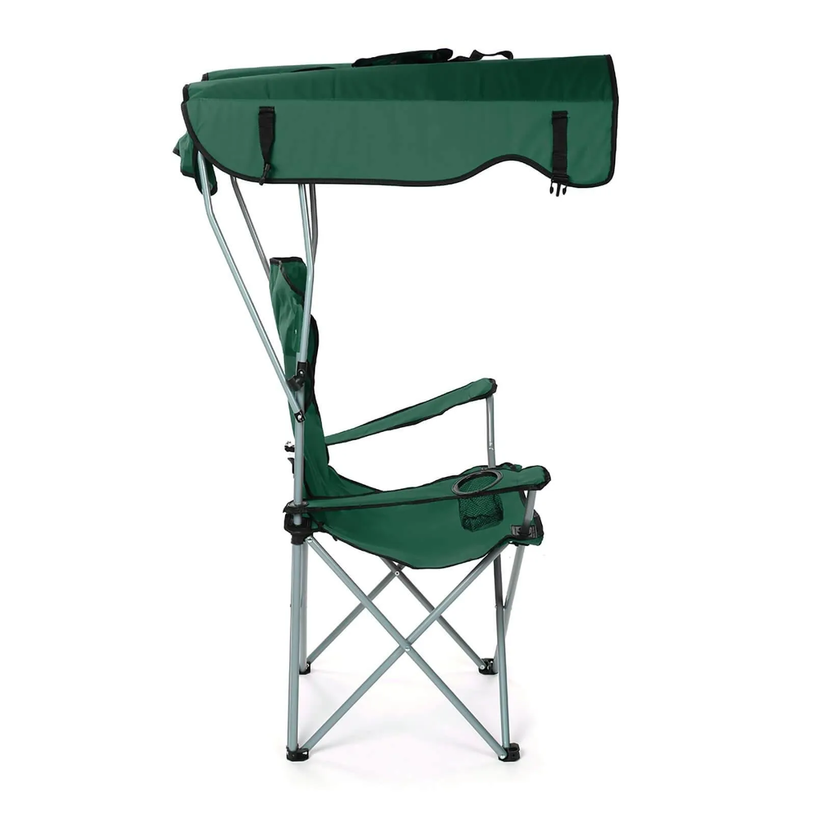 600D Folding Camping Beach Chair Seat with Sun Shade Canopy