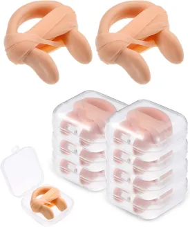 7 Pieces Swimming Nose Clip Silicone Nose Plug Protector with Elastic Rope for Kids and Adults Swimming Using