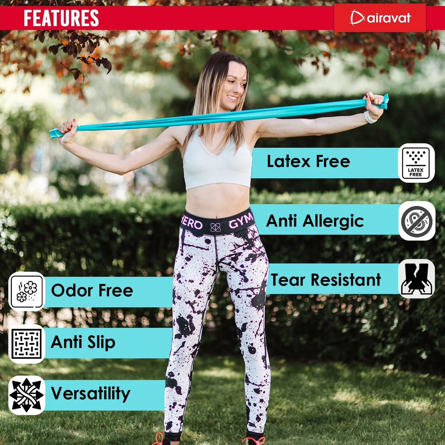 AIRAVAT LATEX FREE RESISTANCE BAND 4518 (LEVEL 4)
