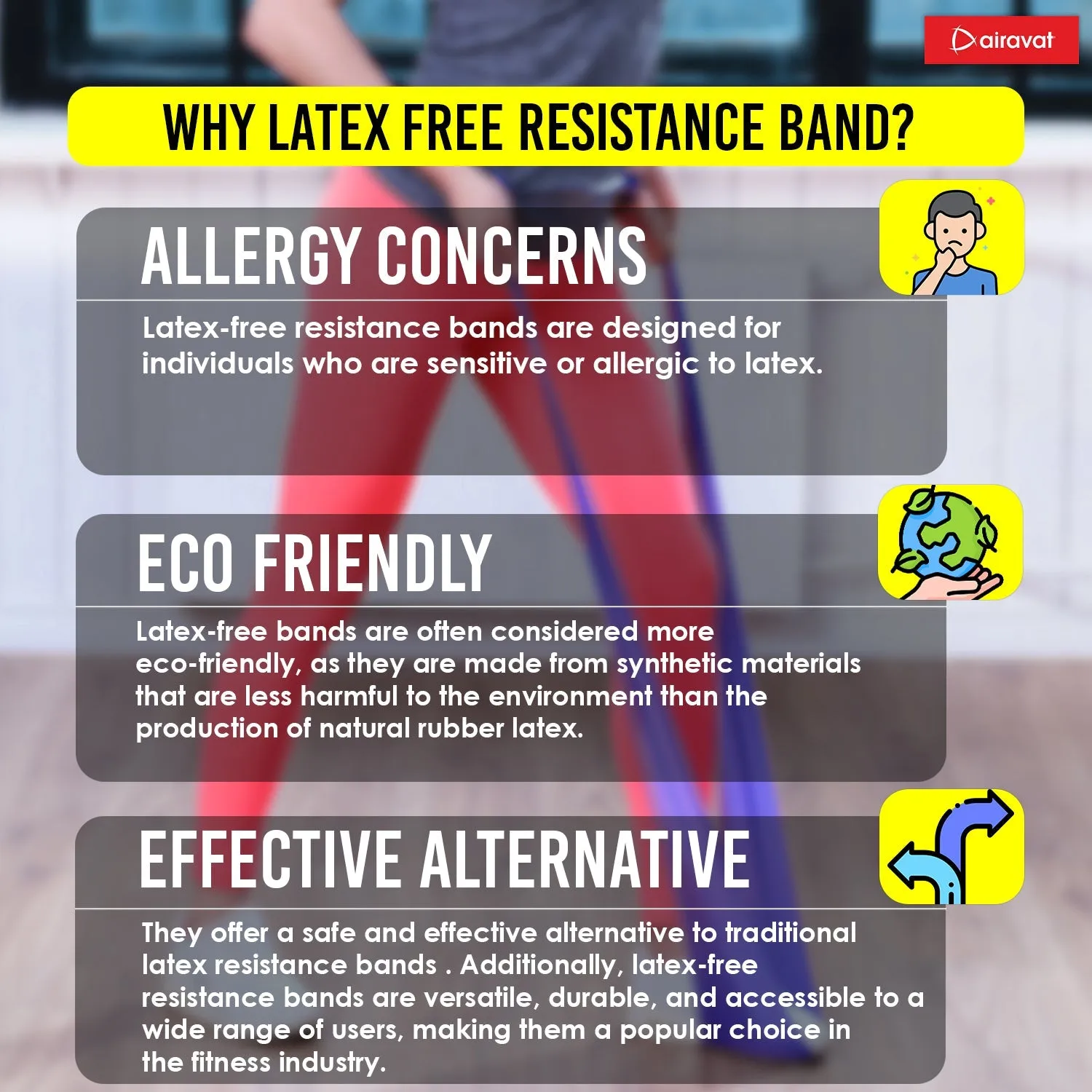 AIRAVAT LATEX FREE RESISTANCE BAND 4518 (LEVEL 4)