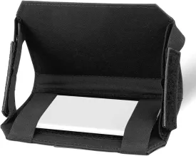 Airsoft Plate Carrier Molle Phone Carrier Outdoor Lightweight Navigation Board,Foldable Admin Pouch Phone Holder Chest Rig Mount Tactical Vest Accessory (Black)