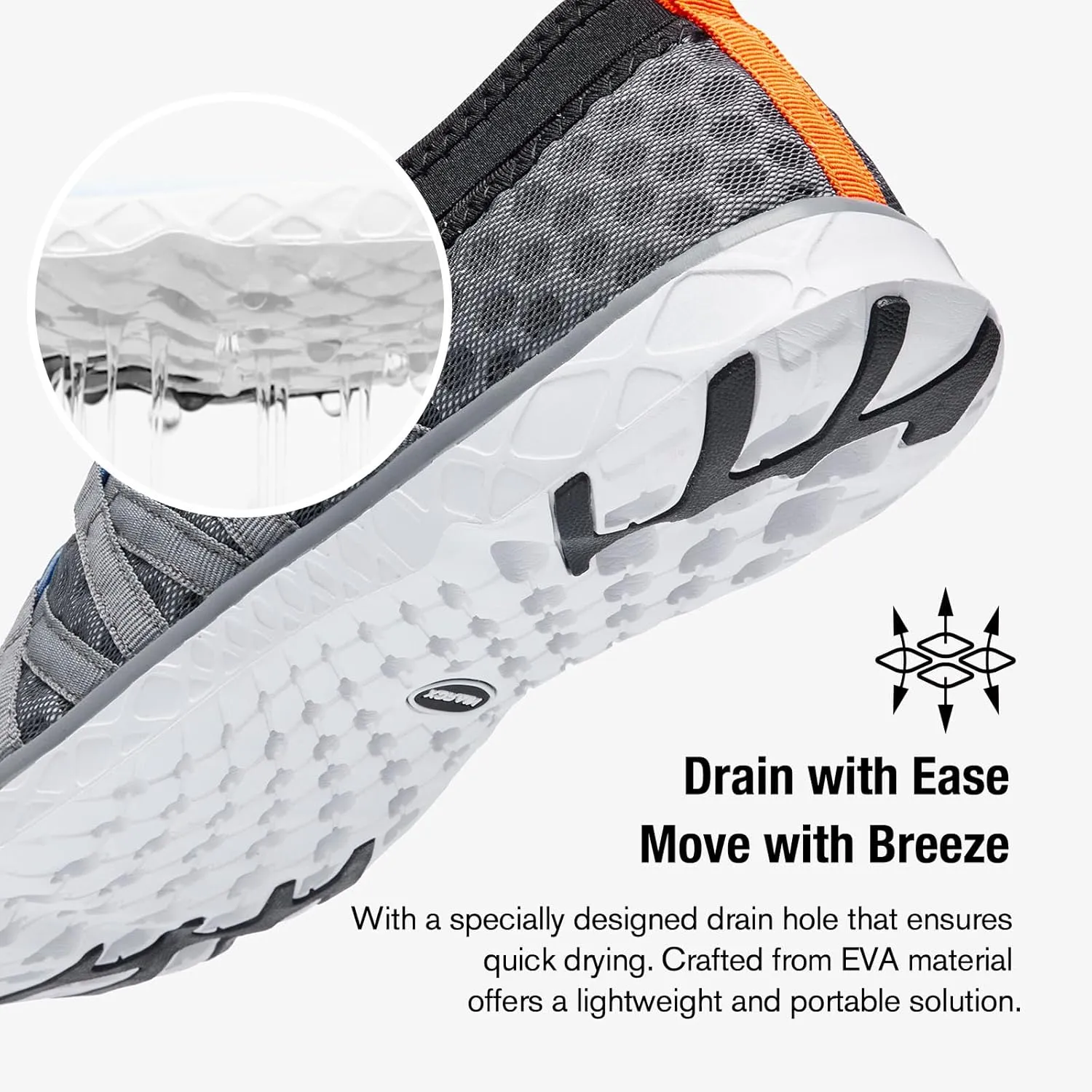 ALEADER Men's Quick Drying Aqua Water Shoes