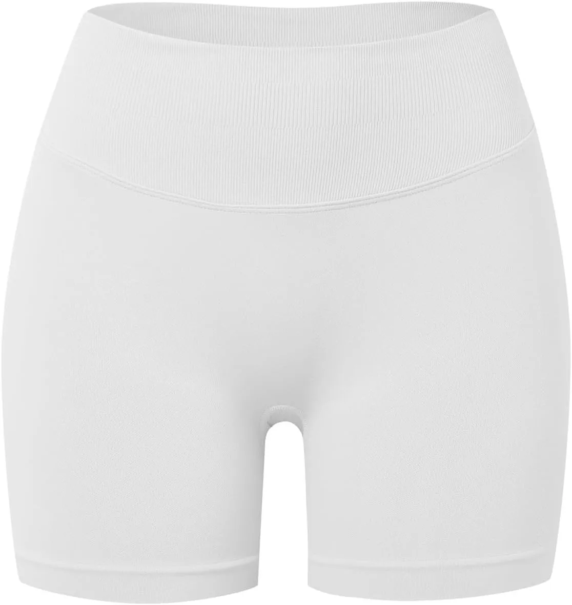 Beach Shorts for Women No Front Seam High Waist Biker Shorts Workout Spandex Tummy Control Yoga Short Pants