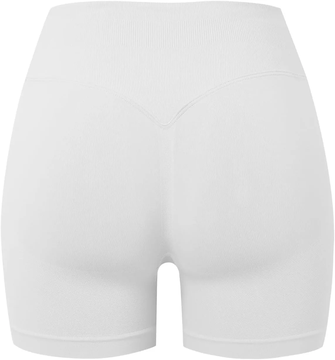 Beach Shorts for Women No Front Seam High Waist Biker Shorts Workout Spandex Tummy Control Yoga Short Pants