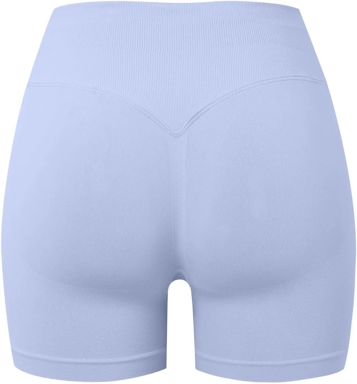 Beach Shorts for Women No Front Seam High Waist Biker Shorts Workout Spandex Tummy Control Yoga Short Pants