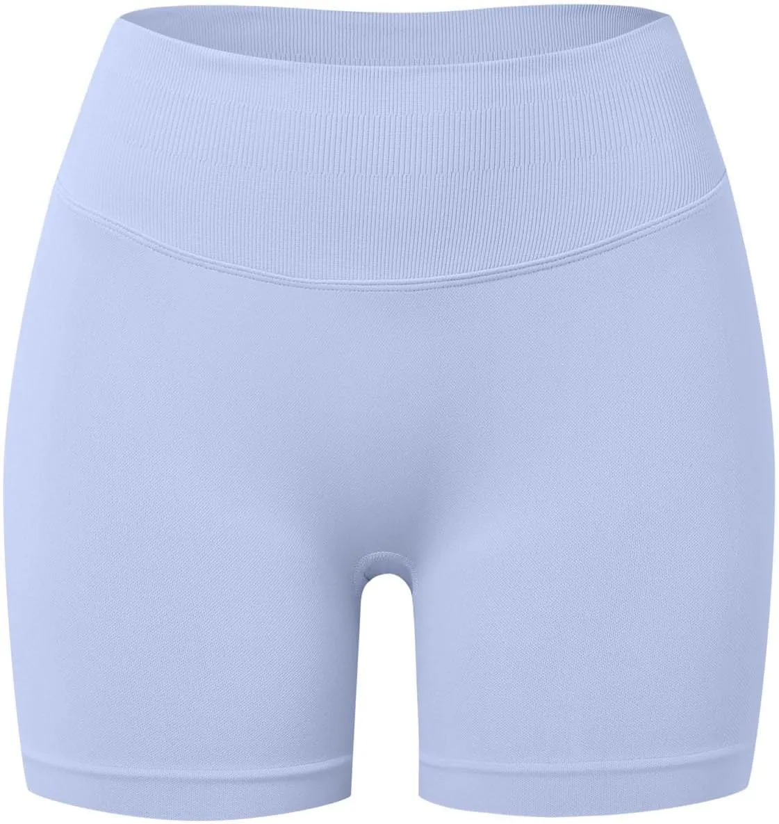 Beach Shorts for Women No Front Seam High Waist Biker Shorts Workout Spandex Tummy Control Yoga Short Pants