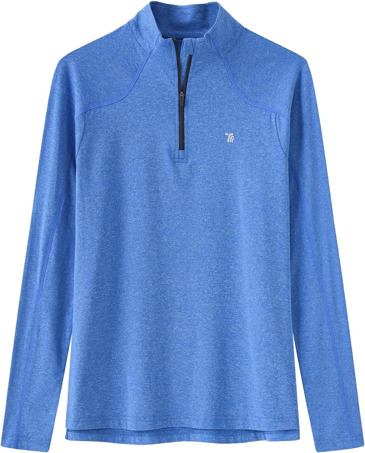 BGOWATU Women's Long Sleeve Golf Polo Shirts Quarter Zip Pullover UPF 50 Sun Shirt for Women Dry Fit Running Tops
