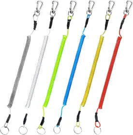 Booms Fishing T04 Fishing Lanyards Fishing Tool/Pole Safety Coil Lanyard Retractable Wire Inside Tup Cover