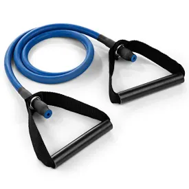 Champion Sports XP Resistance Tube Bands for Men and Women, Heavy Resistance, Blue - Durable Fitness Band for Strength Training, Stretching, Rehabilitation - Premium Home Workout Equipment