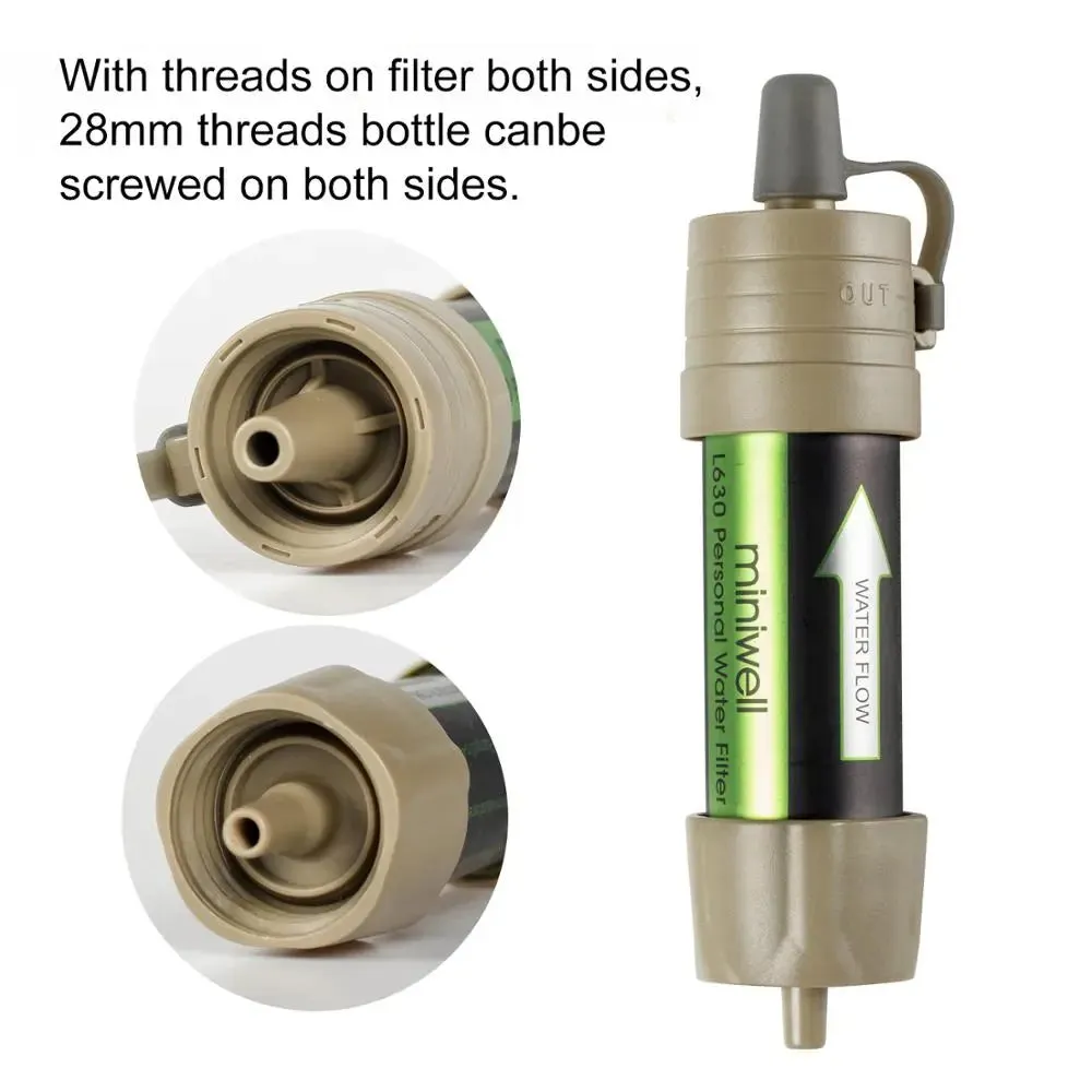 Complete Gravity Water Filter System for Hiking, Camping, Survival and Travel