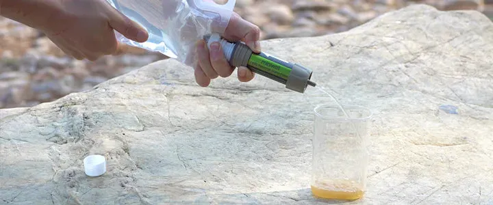 Complete Gravity Water Filter System for Hiking, Camping, Survival and Travel