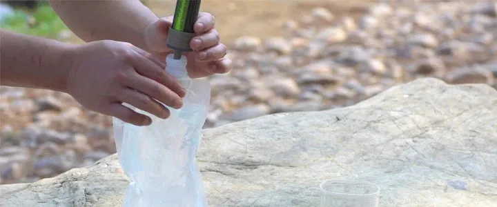 Complete Gravity Water Filter System for Hiking, Camping, Survival and Travel