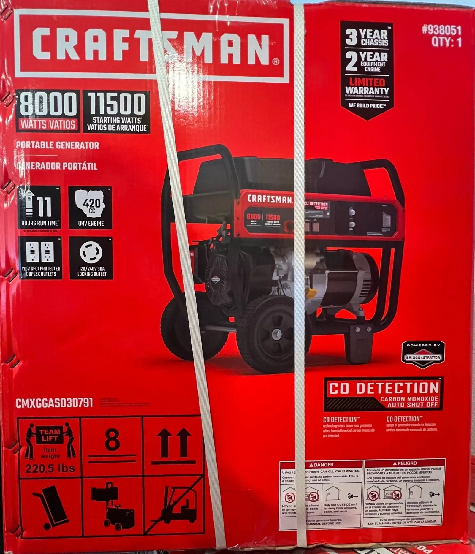 Craftsman | 8000 Watt Portable Generator