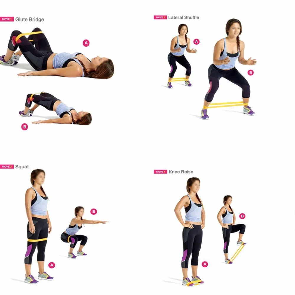 CrossFit/ Pilates/ Muscle Training RESISTANCE BANDS (Sets from $12.96 - $17.96)