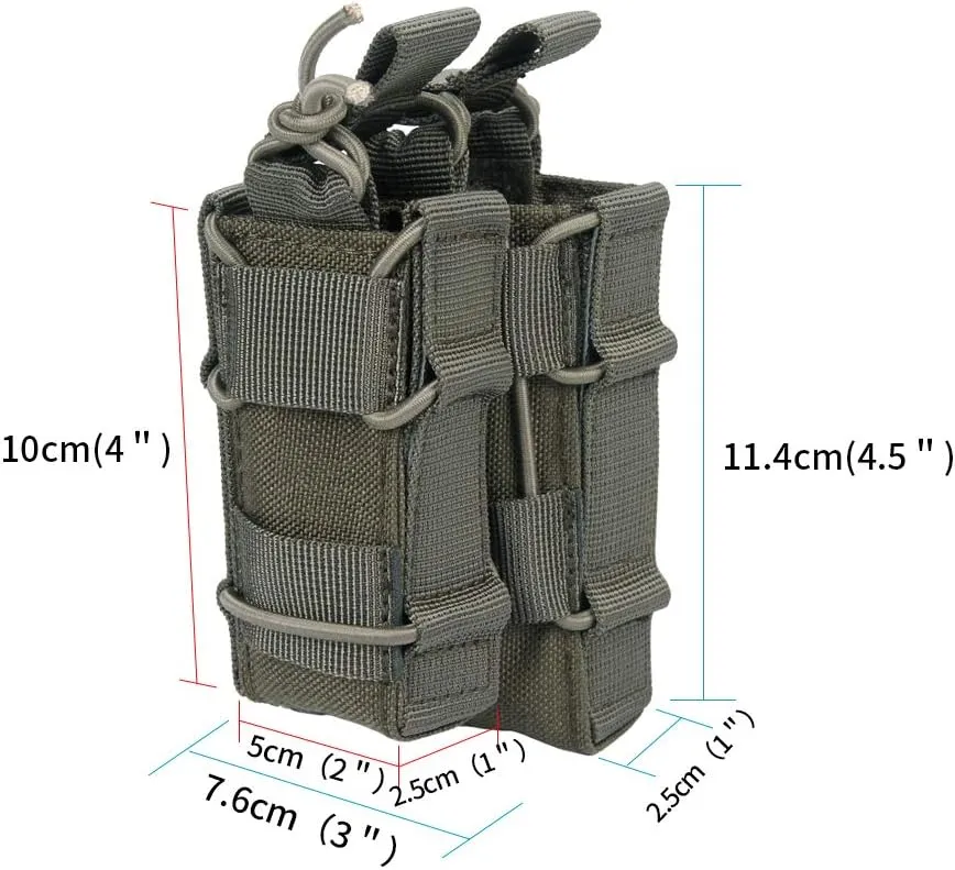 EXCELLENT ELITE SPANKER Open Top M4 M14 M16 AR15 Mag Pouch and Single Pistol Mag Pouch Flashlight Holder Magazine