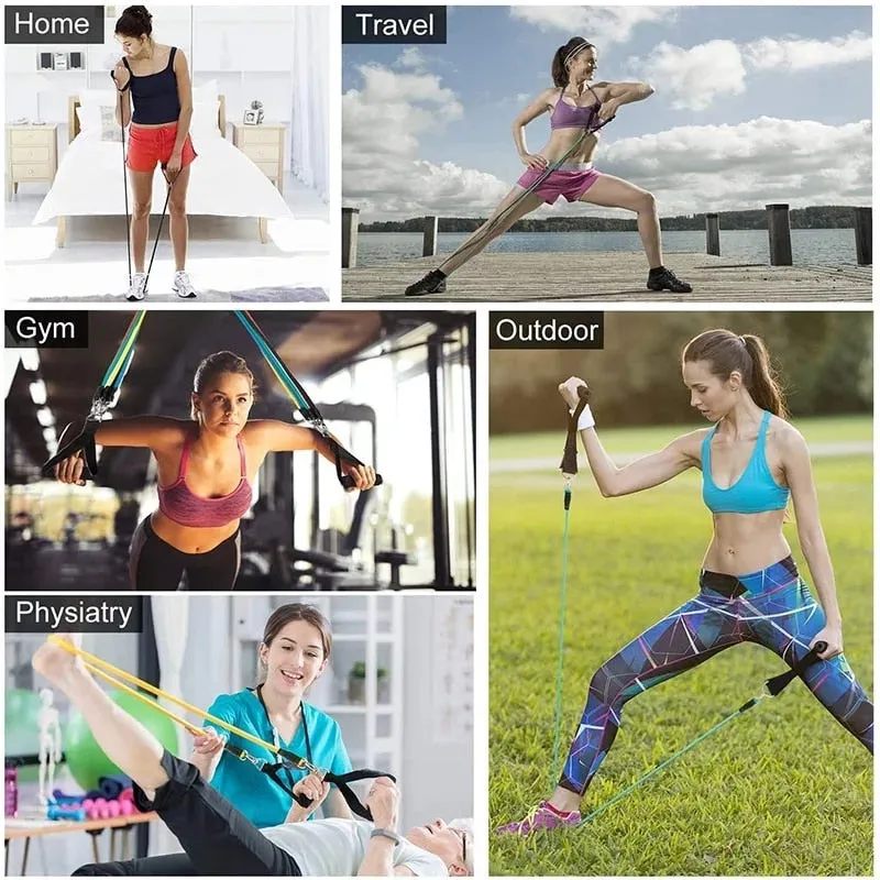 Fitness Latex Resistance Bands Set Fitness Rubber Bands