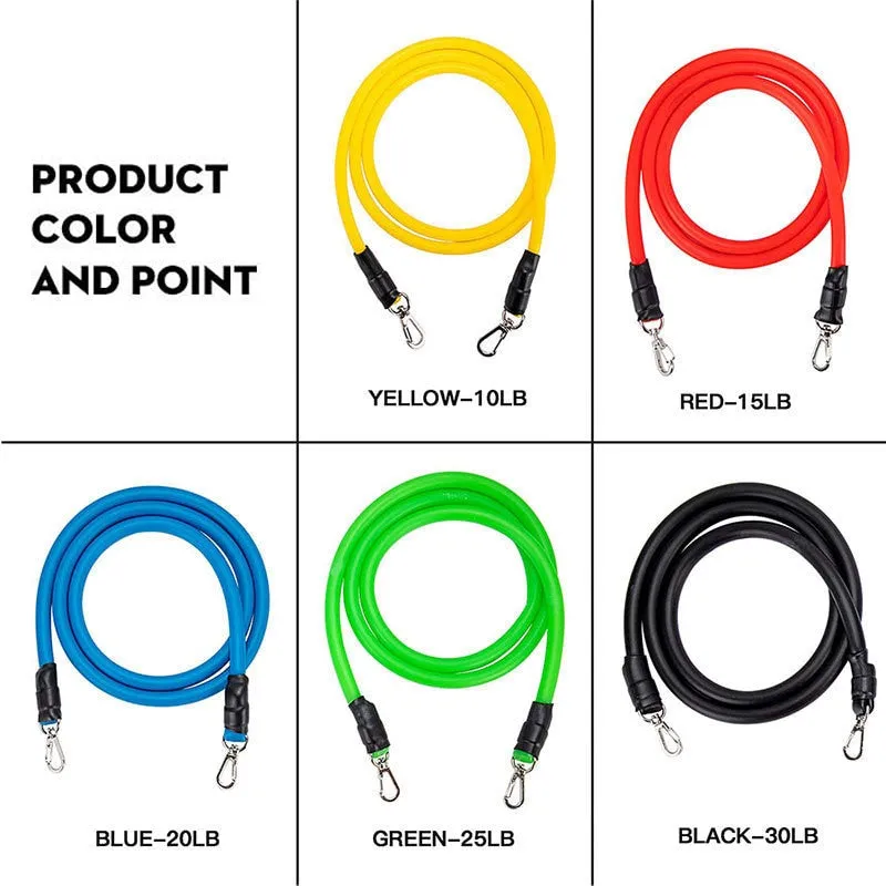 Fitness Latex Resistance Bands Set Fitness Rubber Bands
