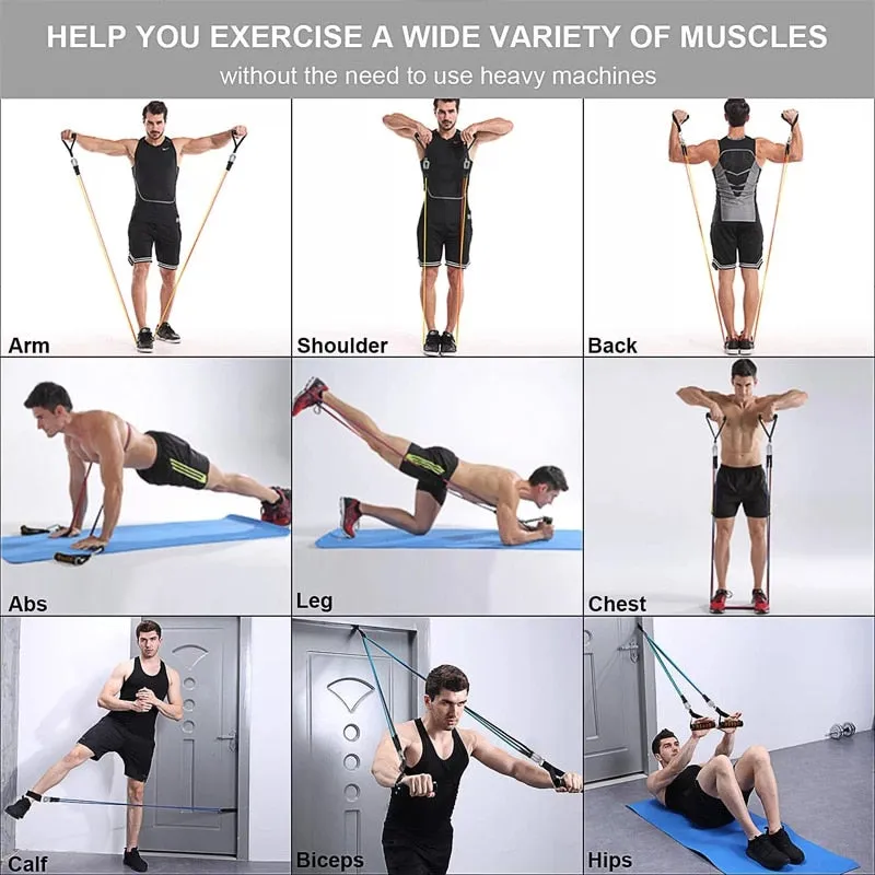 Fitness Latex Resistance Bands Set Fitness Rubber Bands