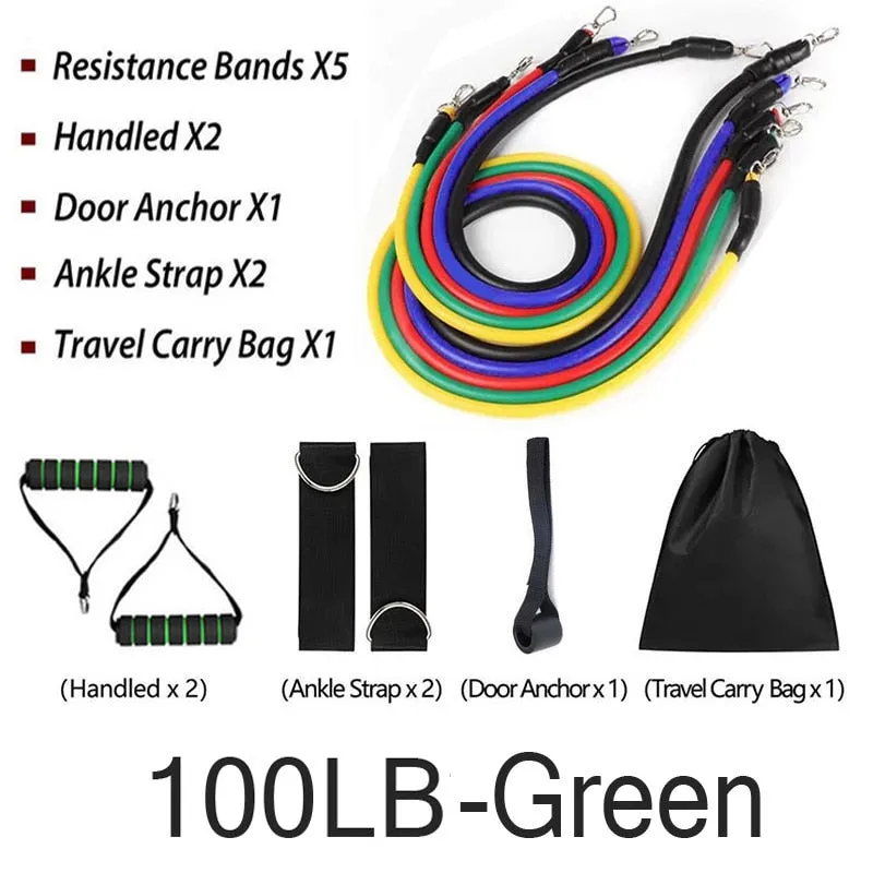 Fitness Latex Resistance Bands Set Fitness Rubber Bands