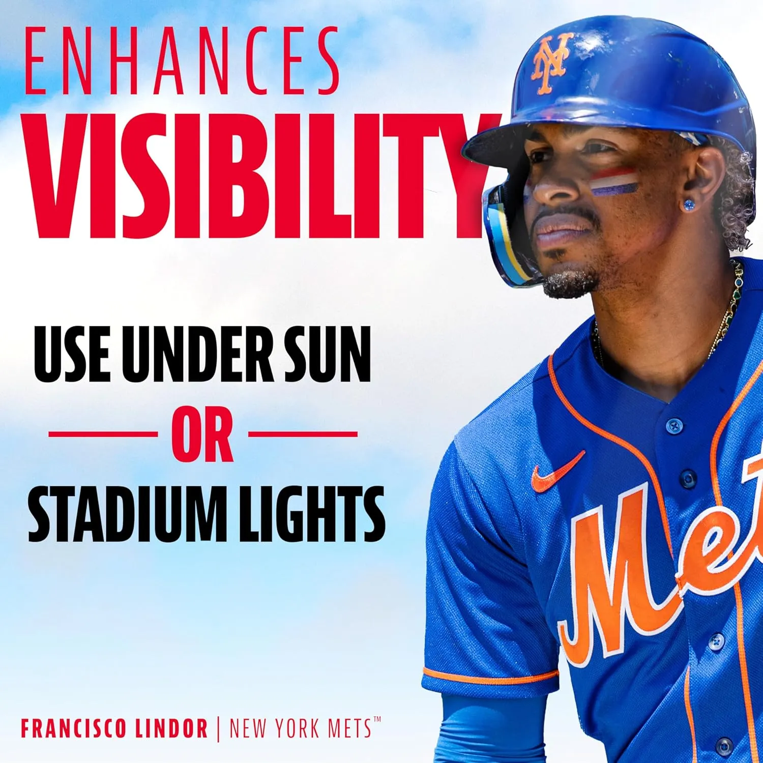 Franklin Sports MLB Eye Black - Glare Reduction Eye Black For All Athletes - Baseball Eye Black or Softball Eye Black - Eye Black Paint for Kids, Adults, Athletes, Baseball, Softball Players