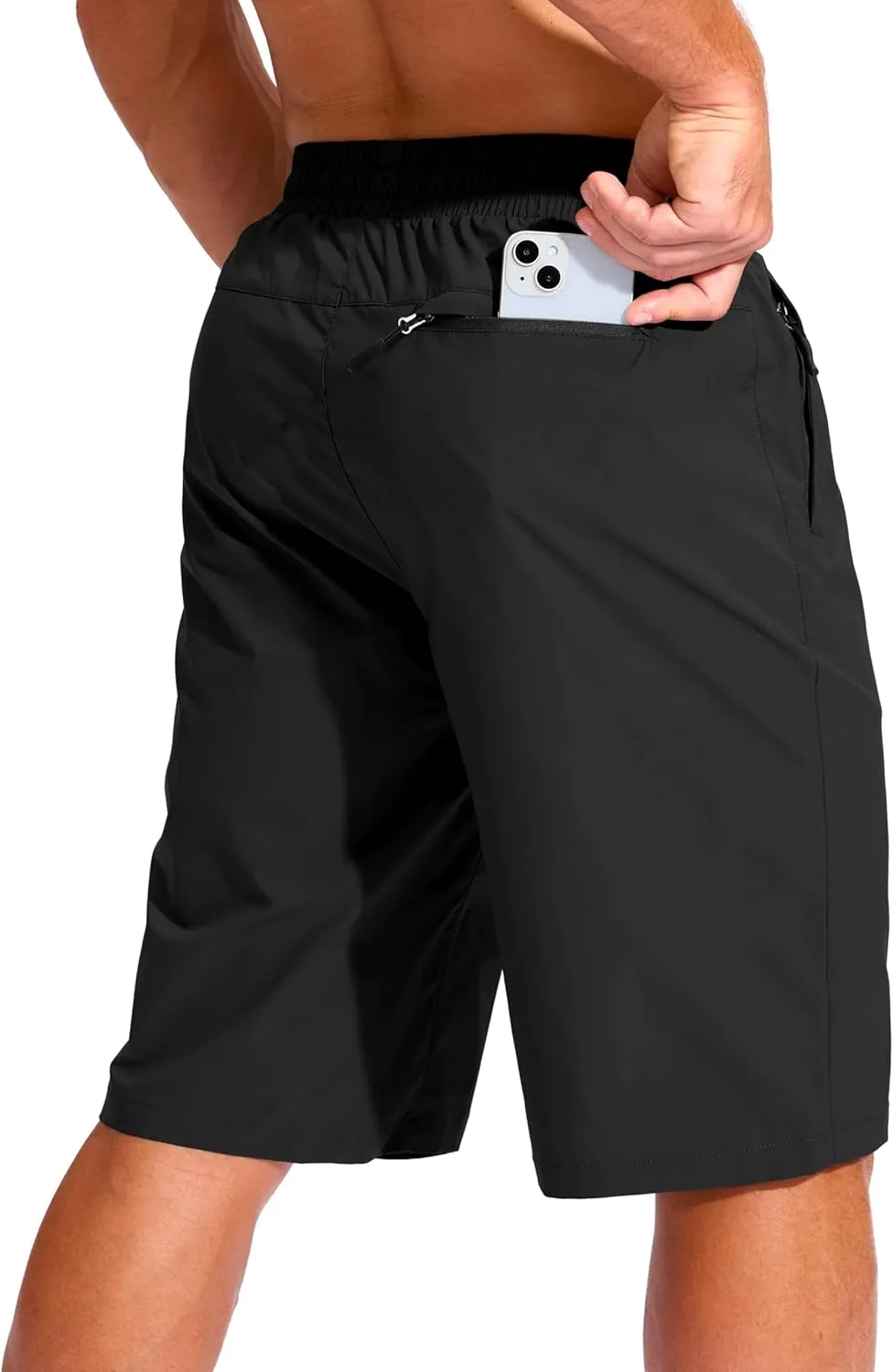 G Gradual Men's 11" Board Shorts with 3 Zipper Pockets Long Swim Trunks Quick Dry Bathing Suit Swimwear Beach Shorts No Liner