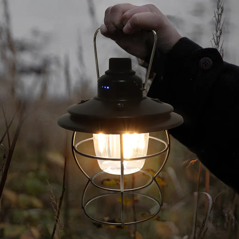 High Brightness Rechargeable LED Vintage Lantern