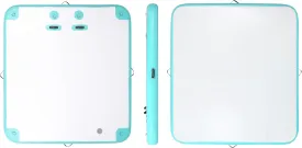 Inflatable Floating Dock Swim Platform Water Platform Raft Large Floating Air Mat Inflatable Water Pad for Lake Pool Lounging River Ocean Boating (White Mint Green)