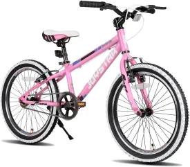 JOYSTAR Lubbock 20 24 Inch Kids Bike for Boys & Girls Ages 7-12 Years Hardtail Mountain Bike for Kids with 1-Speed/7-Speed Drivetrain, White Wall Knobby Tires, Kids' Bicycle