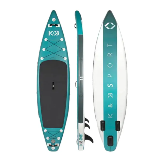 K&B INFLATABLE TOURING PADDLE BOARD DUNCUN 11 FT BLUE