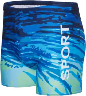 KANAV Men's Athletic Swim Jammers Quick Dry Square Leg Swimsuit for Men Drag Suits for Swimming Training Racing Swim Briefs