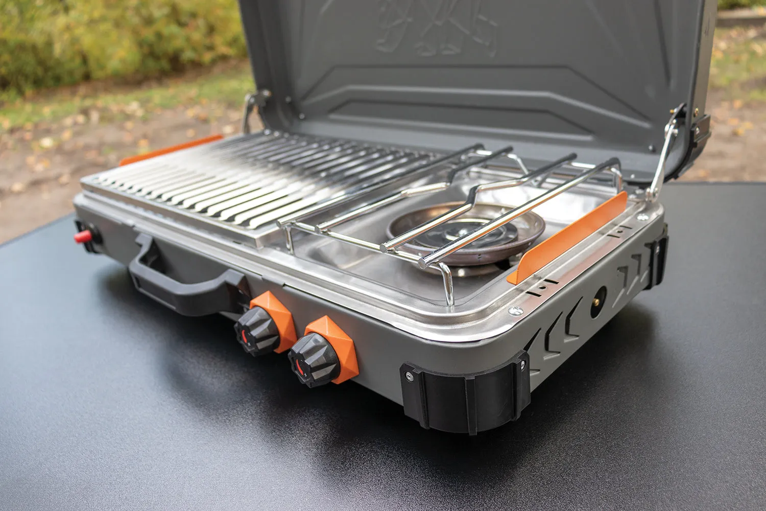 Kuma Grill & Burner Propane Stove – Dual Burner Outdoor Cooking Station