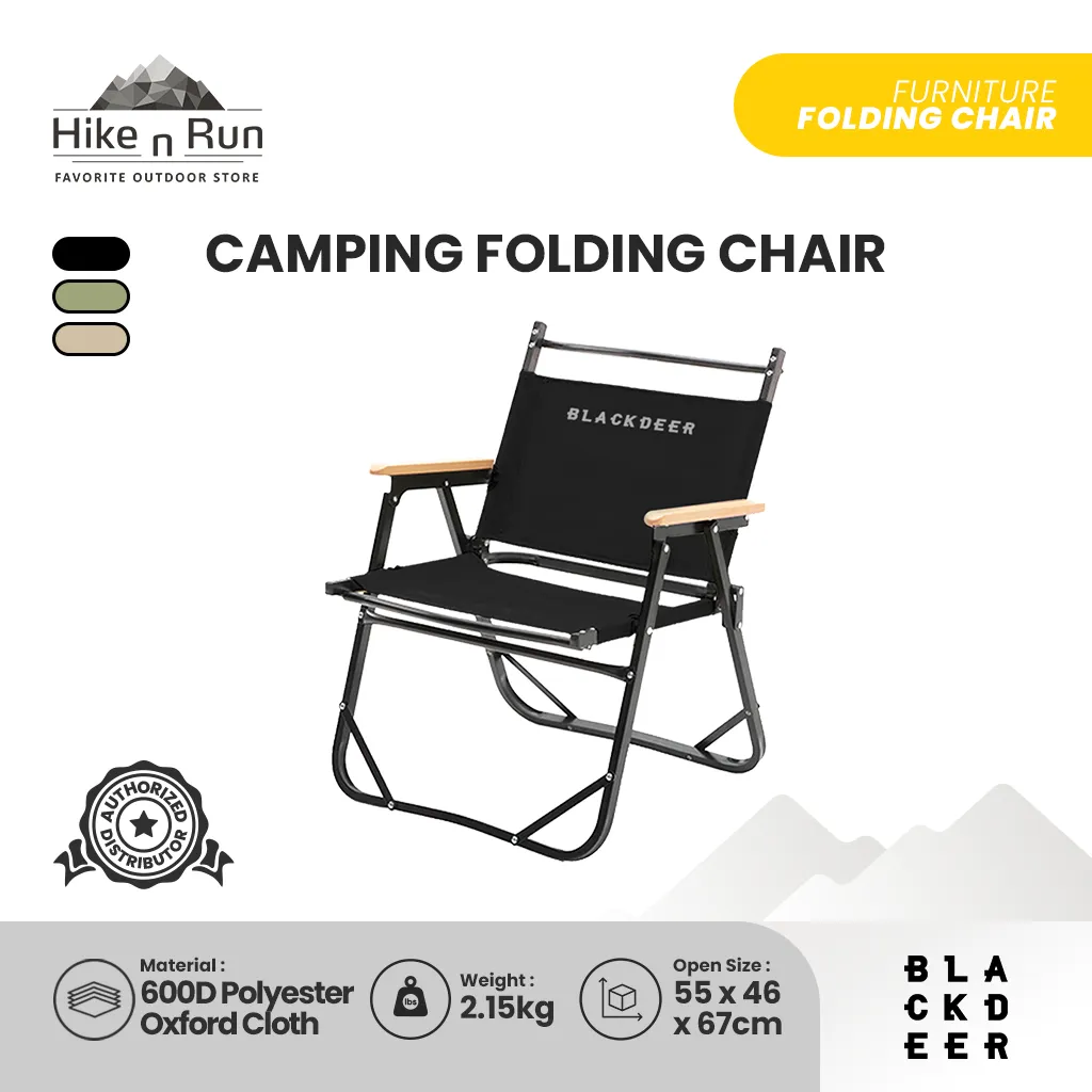 KURSI LIPAT CAMPING BLACKDEER BD12122122 / BD1211290 FENNEL ALLOY FOLDING CHAIR