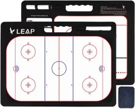 LEAP Coach Board Premium Tactical Clipboard Two Sides with Full & Half Court Dry Erase Marker Board for Basketball, Baseball, Soccer, Football, Hockey