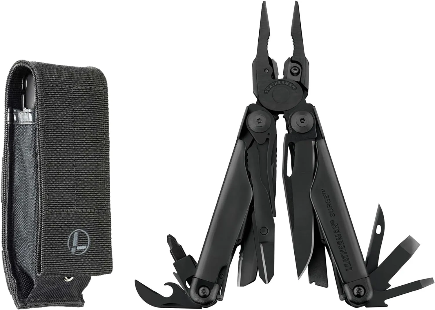 LEATHERMAN, Surge, 21-in-1 Heavy-Duty Multi-tool for Work, Home, Garden, DIY & Auto, Black with MOLLE Sheath