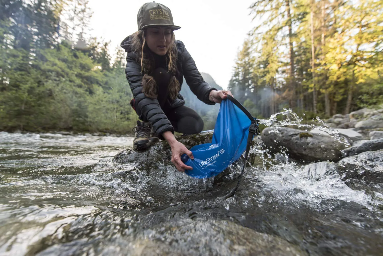 LifeStraw Flex Advanced Water Filter with Gravity Bag - Removes Lead, Bacteria, Parasites and Chemicals