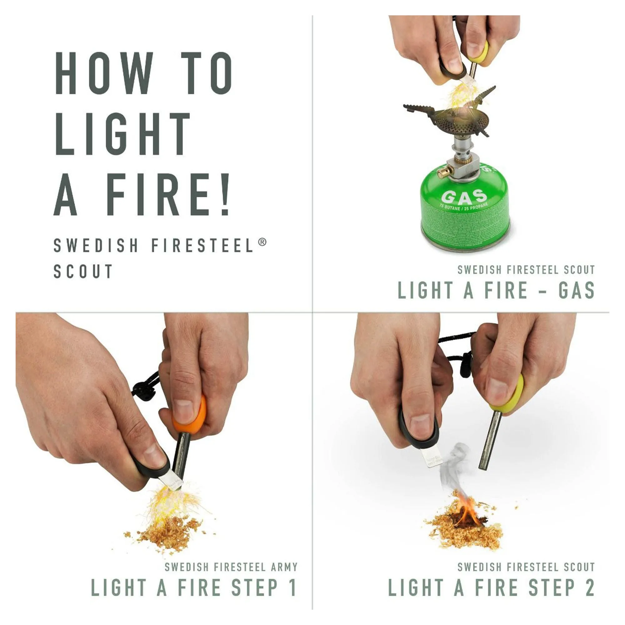 Light my Fire FireLighting Starter Set sandygreen cocoshell