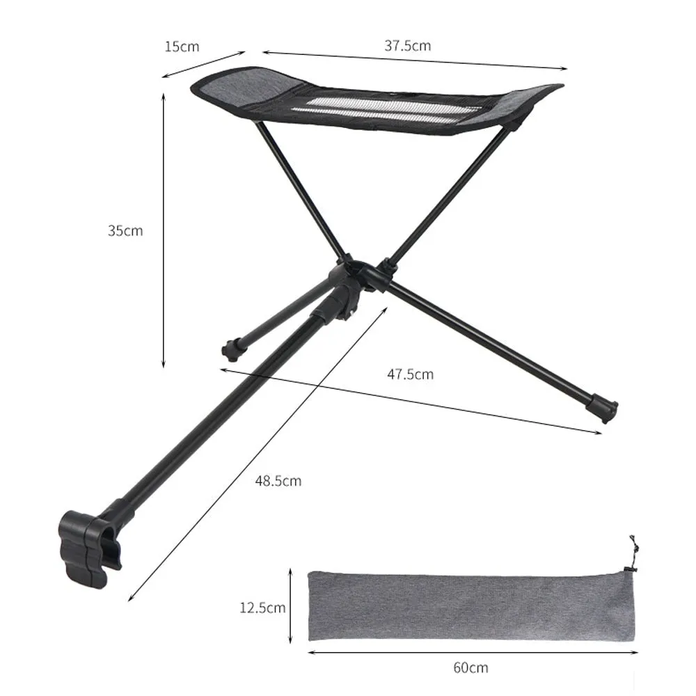 Lightweight Portable Camping Moon Chair - Aluminum Folding Picnic, Beach, Outdoor, Travel, Fishing, Hiking, Garden Seat