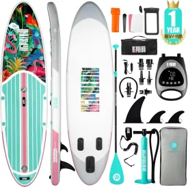 Niphean Inflatable Stand Up Paddle Board with SUP Accessories, Paddle Board Pump, 20 PSI High Pressure SUP Pump