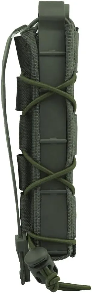 Pistol Magazine Pouch, Adjustable Tactical Magazine Holder Rapid Response Molle Baton Holder for Pistol Baton Flashlight Easy Placement & Removal