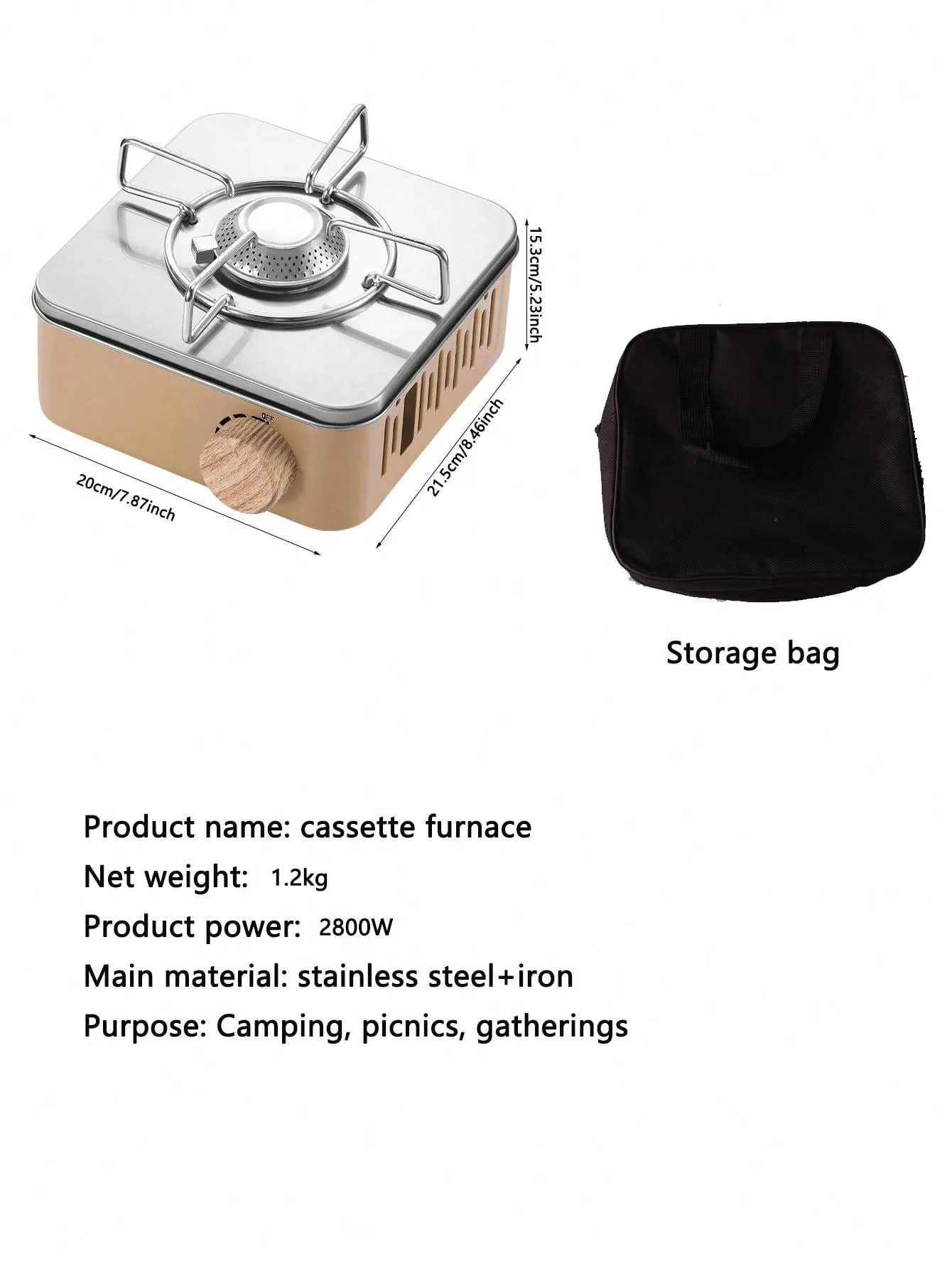 Portable Camping Gas Stove, Outdoor Cooking Stove For BBQ