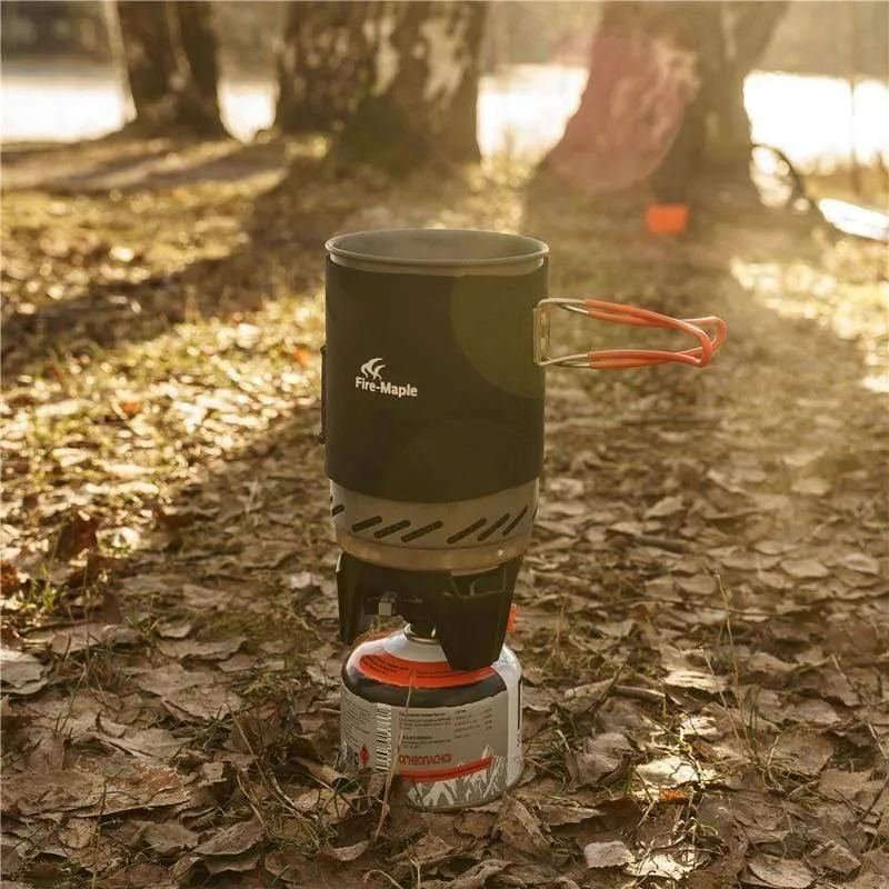 Portable Camping Stove With, Heat Exchanger & Pot Bowl System