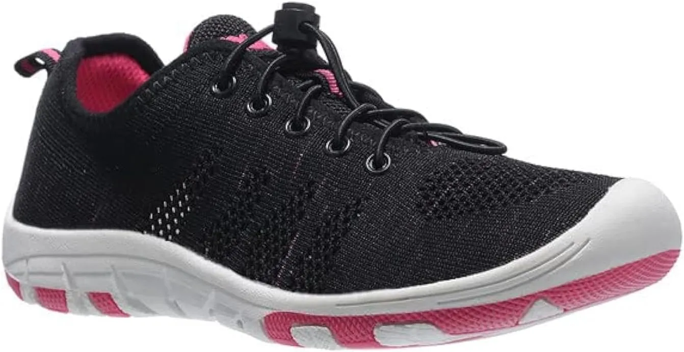 RocSoc Women's Summer Barefoot Woven Fabric Water Sport Aqua Shoes - Breathable, Speed Laceup, Quick Dry Beach Footwear for Kayaking Fishing Driving Yoga Walking