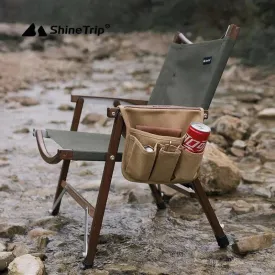 Shinetrip Outdoor Camping Folding Chair Armrest Hanging Bag Portable Folding Chair Side Multifunctional Tools Storage Bag ﻿